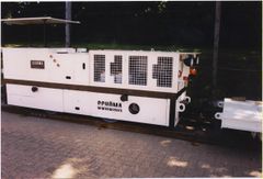 0.8M gauge railway to transport staff through tunnel to TBM.